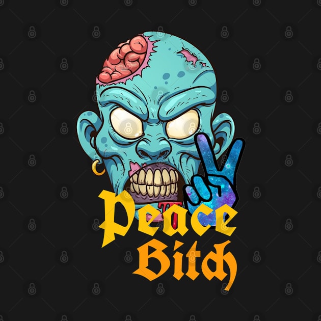 Zombie peace sign by artby-shikha