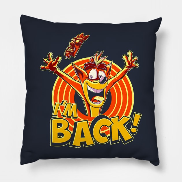 The Legend is back! Pillow by rustenico