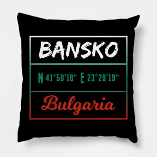 Coordenates Bulgaria Pillow