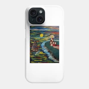 The guiding light from the lighthouse Phone Case