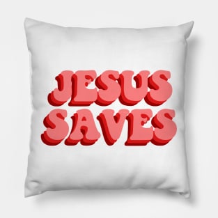 JESUS SAVES Pillow