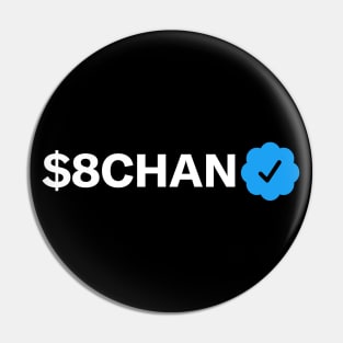 $8chan Funny Sarcastic Parody Blue Badge Verification Gift Pin