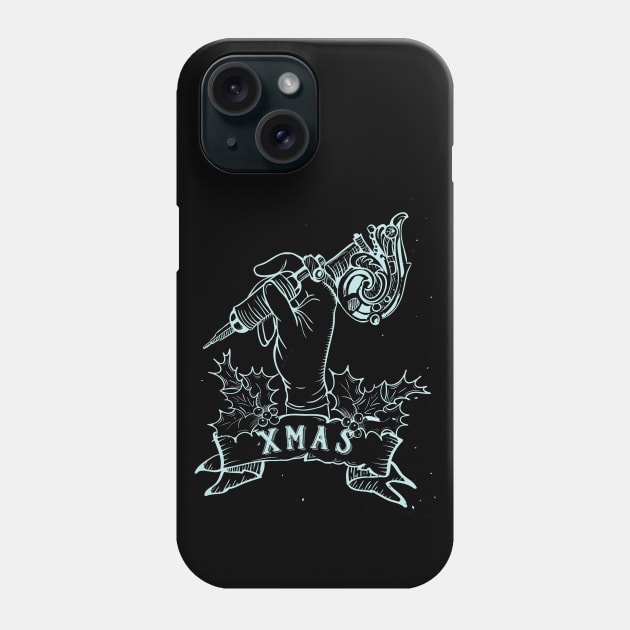 Tattoo Lover Christmas Phone Case by SybaDesign