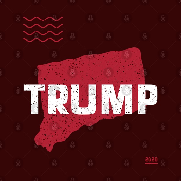 Trump Connecticut 2020 - Red Wave, Red State by Family Heritage Gifts