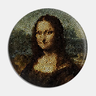 Mona Lisa Stained Glass [Rx-tp] Pin