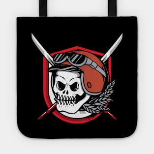 Skull helmet Tote