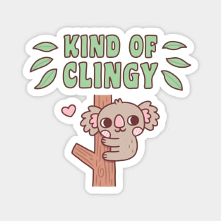 Cute Koala On Tree Kind Of Clingy Funny Magnet