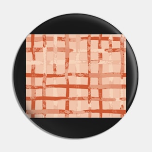 Orange Basketweave Pin