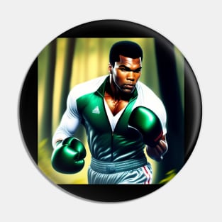 Muhammad Ali in Boxing style Pin