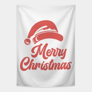 Christmas Santa Hat Red Text Tapestry