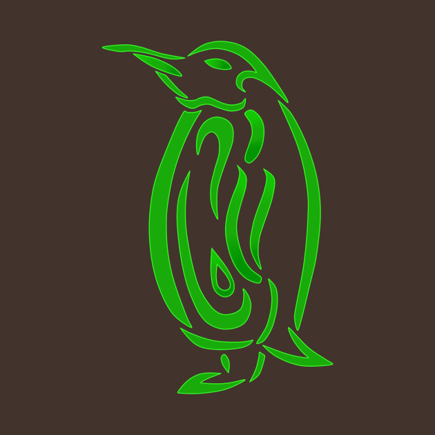 Penguin Tribal Design - Penguin - T-Shirt | TeePublic