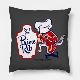 Fork You Prime Rib Pillow