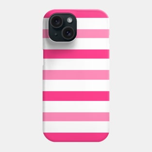 Dark light pink white stripes lines pattern Phone Case