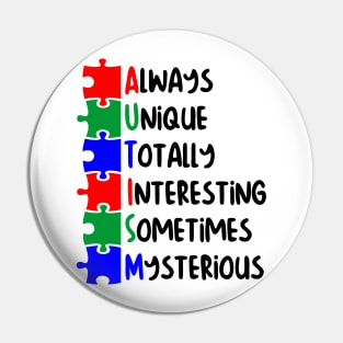 Autism Awareness Pin