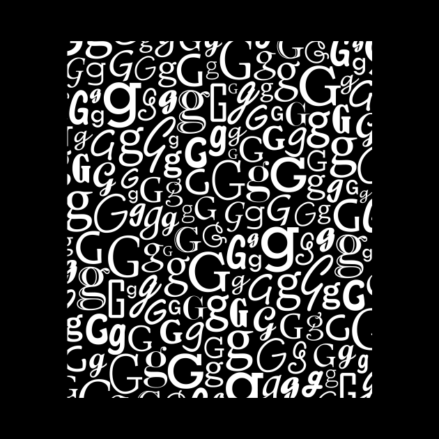 G - Typography (White) by gillianembers