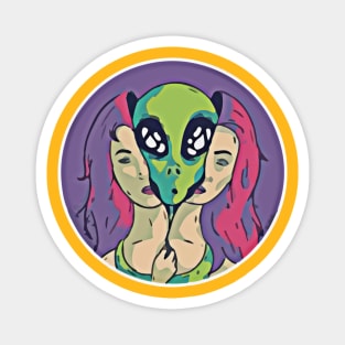 Alien Infiltrator Girl Magnet