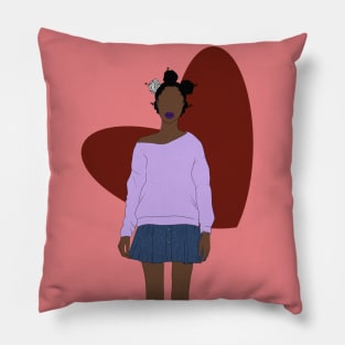 I will always choose you | Black Art // Coins and Connections Pillow