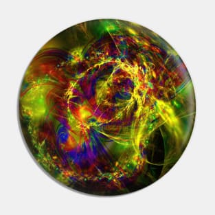 Exploding Universe fractal Pin