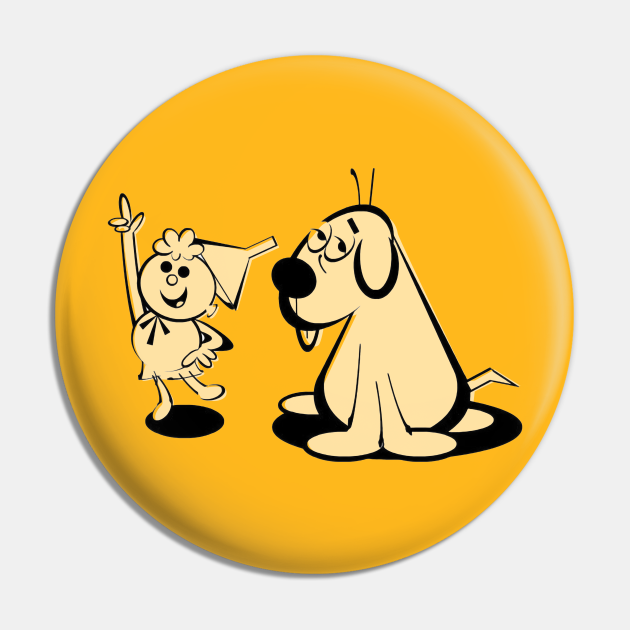 Tom Terrific and Manfred the Wonder Dog - Cartoons - Pin | TeePublic Tom Terrific and Manfred the Wonder Dog - Cartoons - Pin | TeePublic