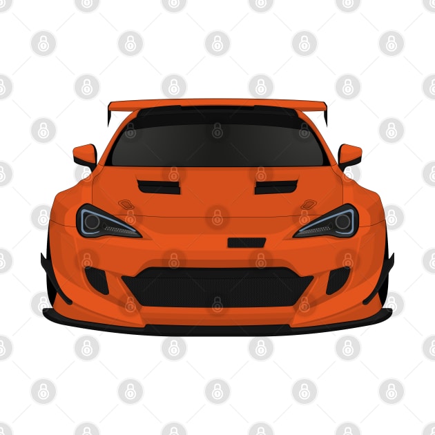 GT86 widebody Orange by VENZ0LIC