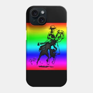 Western Era - Cowboy on Horseback 1 Phone Case