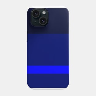 A cool amalgam of Lightblue, Blue, Dark Imperial Blue and Cetacean Blue stripes. Phone Case