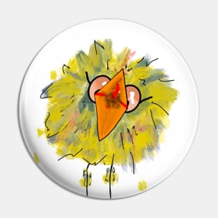 Funny Bird Singing Pin