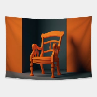 Orange Chair Tapestry