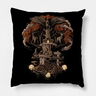 Yggdrasil Norse Mythology Tree of Life Viking Pagan Pillow