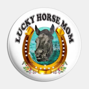 Lucky Horse Mom Pin