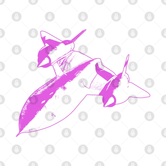 Lockheed SR-71 Blackbird - Pink Design by PlaneJaneDesign