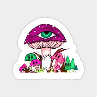 Toadstool and friends at a rave Magnet