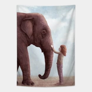 One Amazing Elephant portrait Tapestry