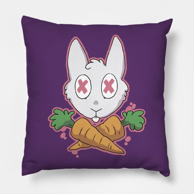 Prey & Crossbones Pillow by goccart