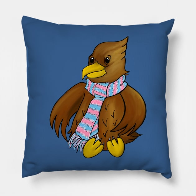 Trans Eagle Mascot Pillow by sophiedesigns