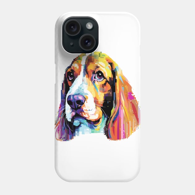 Basset Hound Dog Pet World Animal Lover Furry Friend Abstract Phone Case by Cubebox