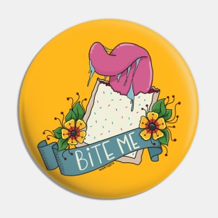 Bite Me - Poptart Vintage Tattoo Pin