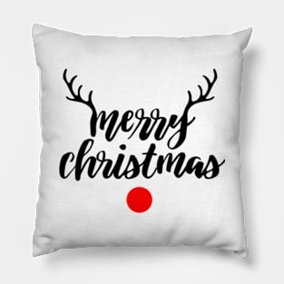 Raindeer Merry Christmast Funny Xmas Family II Pillow