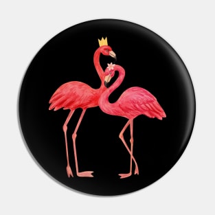 love flamingo Pin