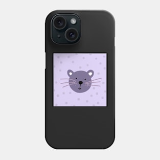 Mouse in purple color Phone Case