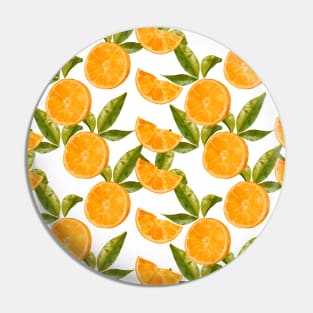 orange pattern Pin