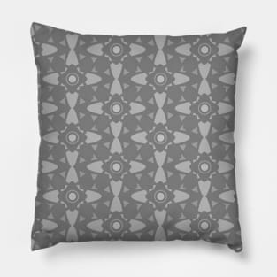 grey abstract seamless pattern Pillow