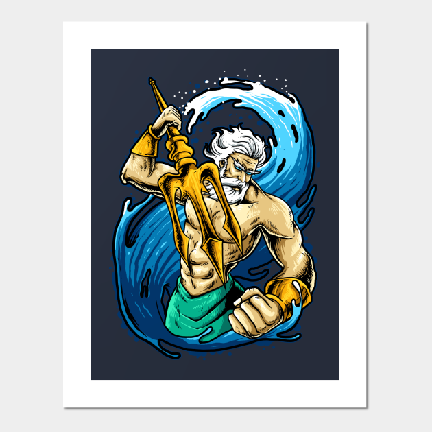 Poseidon - Poseidon Greek God - Posters and Art Prints | TeePublic Poseidon - Poseidon Greek God - Posters and Art Prints | TeePublic