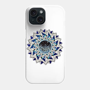 Blue Mountain Mandala Phone Case