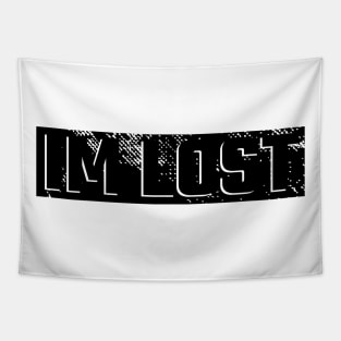 IM LOST BLACK VINTAGE GRUNGE Tapestry