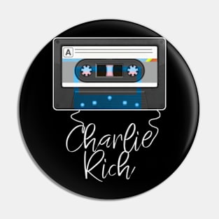 Love Music Charlie Proud Name Awesome Cassette Pin