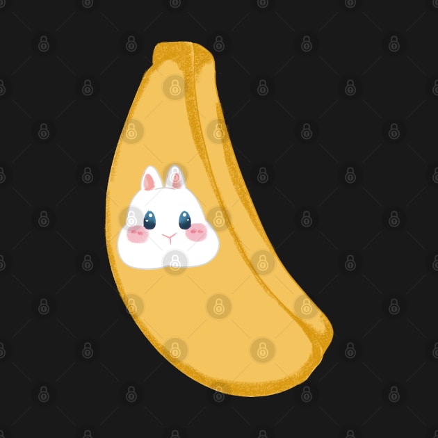 Rabbit Head inside Banana _ Bunniesmee by GambarGrace