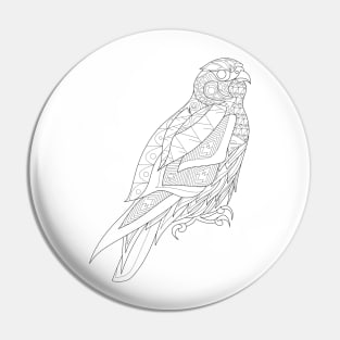 falcon peregrine in eagle eyes art zentangle Pin