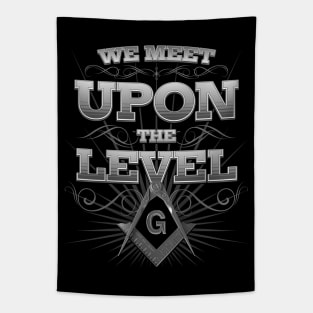 Meet Upon The Level Masonic Freemason Tapestry