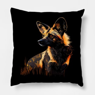 African Wild Dog Pillow